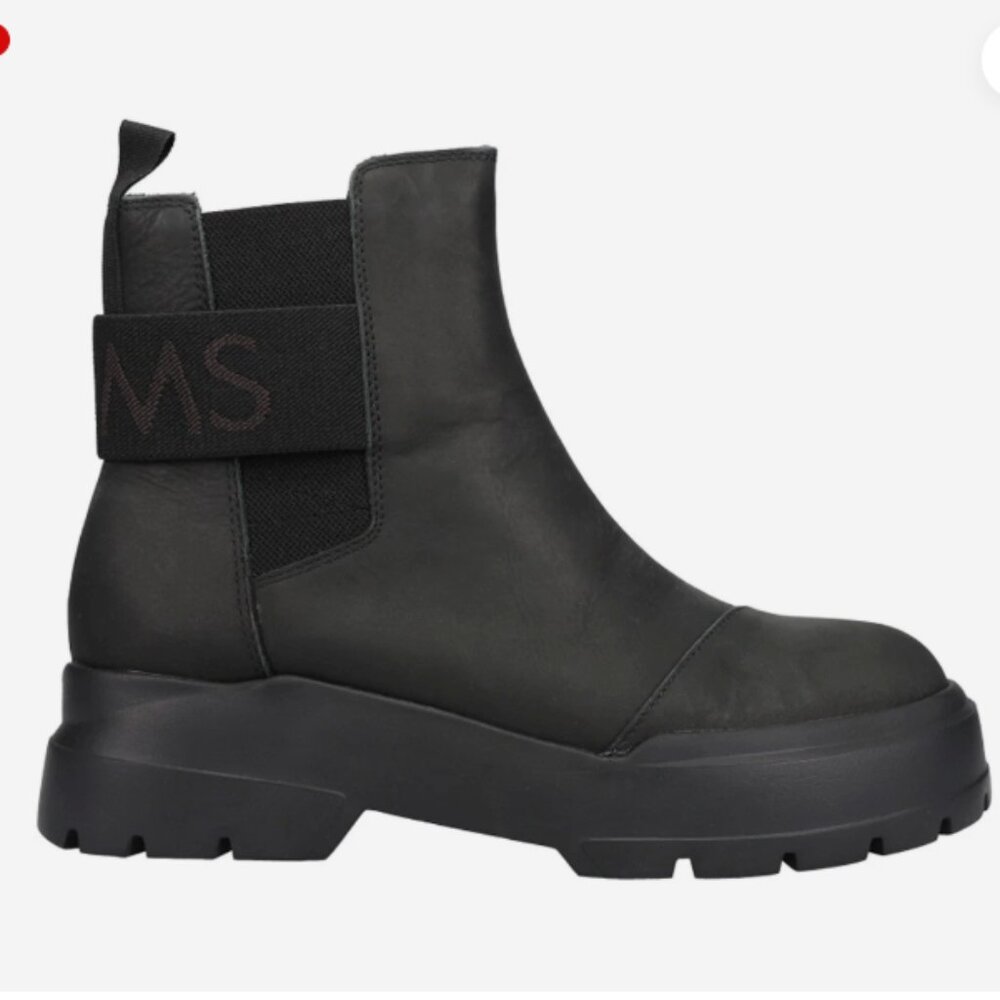 TOMS - Womens Black Combat Boots: 7.5